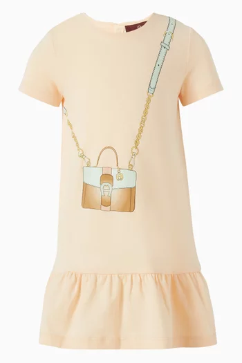 Crossbody Bag-print Dress in Cotton