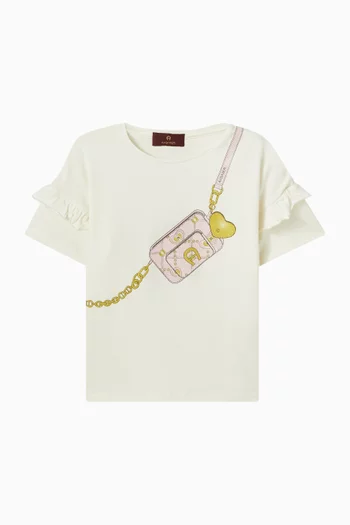 Graphic Print T-Shirt in Cotton