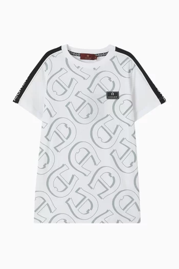 Logo Print T-shirt in Cotton