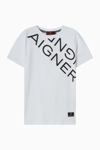 Logo-print T-shirt in Cotton