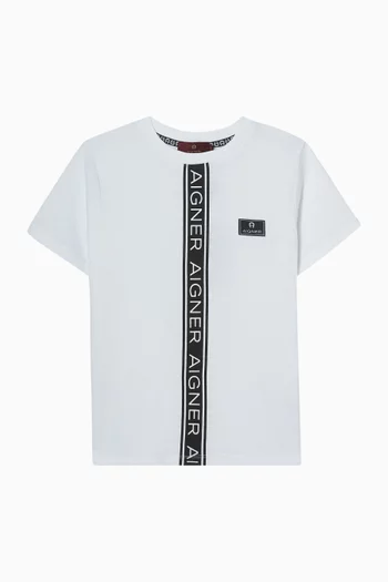 Logo Tape T-shirt in Cotton