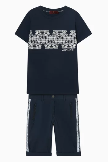 Logo-print T-shirt in Cotton