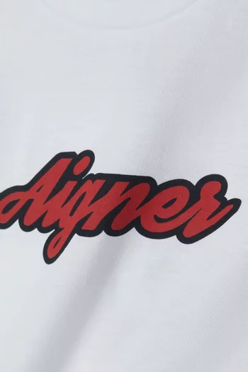 Logo Print T-shirt in Cotton