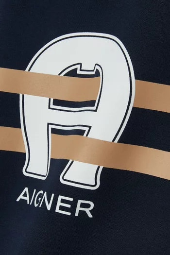 Graphic Logo Sweatshirt in Cotton