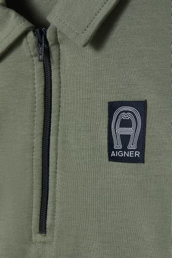 Logo Polo Sweatshirt