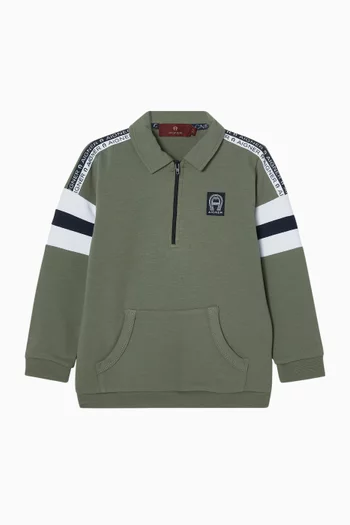 Logo Polo Sweatshirt