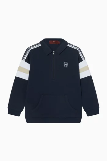 Logo Polo Sweatshirt