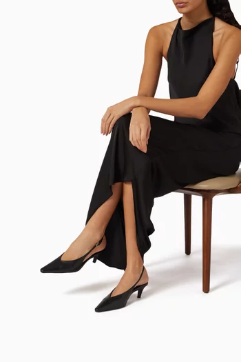 Lou 50 Slingback Pumps in Leather