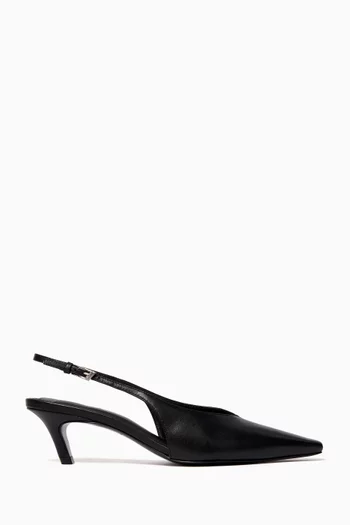 Lou 50 Slingback Pumps in Leather