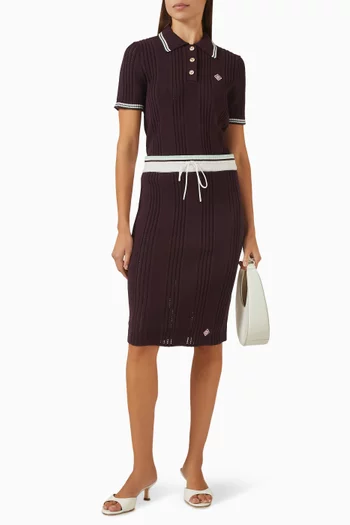 Knit Polo Shirt in Cotton