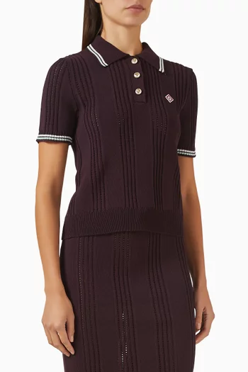 Knit Polo Shirt in Cotton