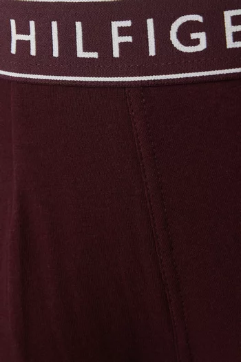 طقم بوكسر بشعار الماركة قطن مطاطي، 3 قطع