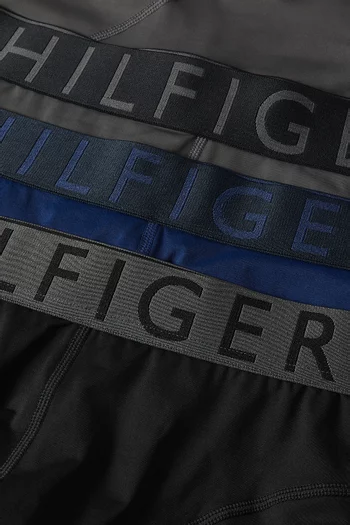 Logo-waistband Trunks, Set of 3