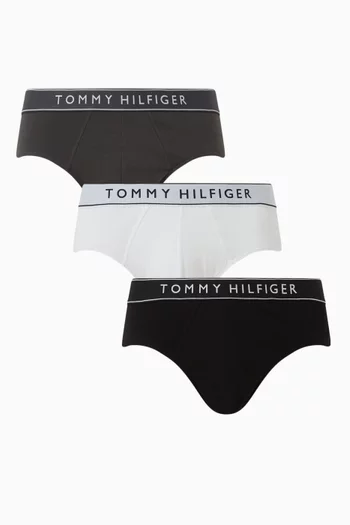 Classic Logo Briefs in Cotton, Set of 3