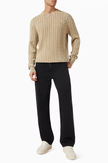 River Straight-leg Jeans in Denim