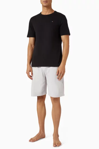 Crew Neck T-shirt in Cotton, Set of 3