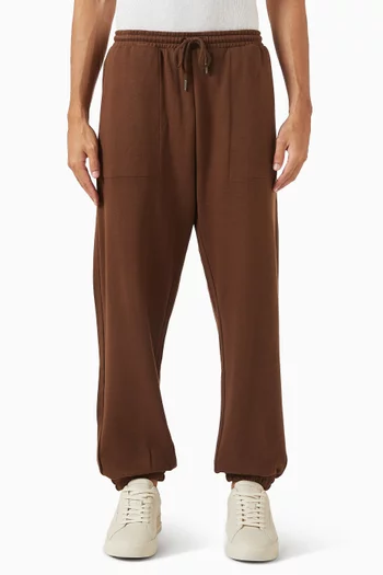 بنطال رياضي بشعار الماركة مزيج قطن