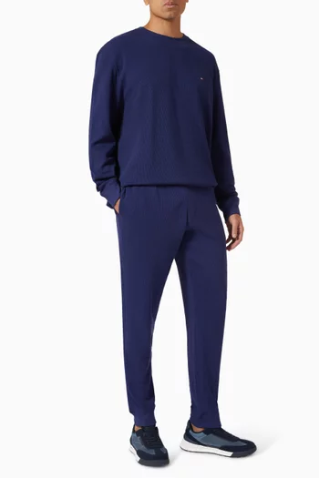 بنطال رياضي نسيج قطن متشابك من التشكيلة الأساسية