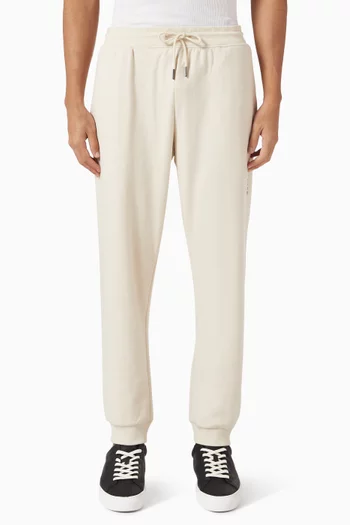 بنطال رياضي بشعار الماركة قطن