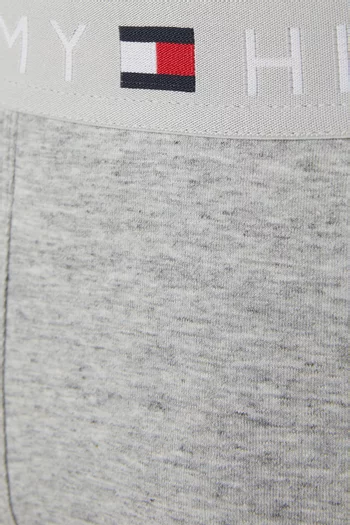 طقم بوكسر بشعار الماركة قطن مطاطي، 3 قطع