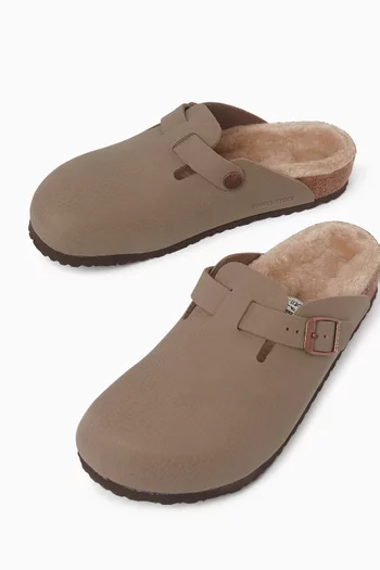 Boston Clogs in Birko-Flor® & Shearling