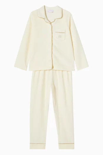 Logo Pyjama Set in Fleece