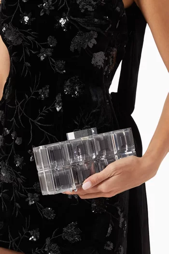 Zaha Clutch in Acrylic