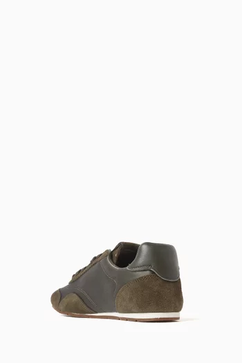 Coach Running Sneakers in Suede & Satin