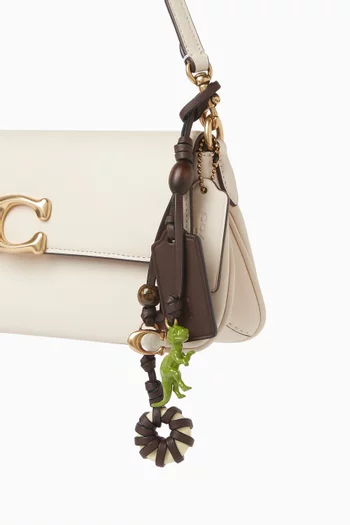 Dino Heritage Bag Charm in Leather