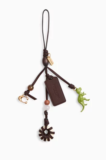 Dino Heritage Bag Charm in Leather