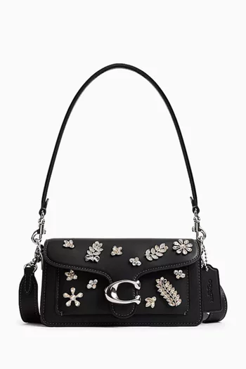 حقيبة كتف تابي 26 مرصعة بالكريستال جلد مدبوغ