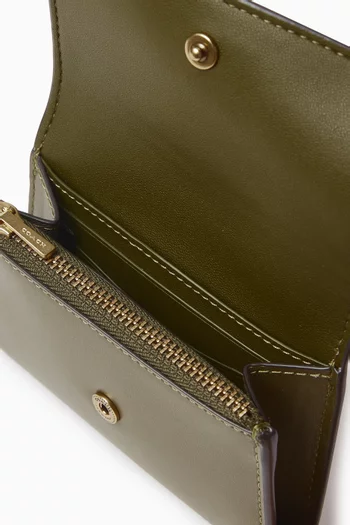 حافظة بطاقات إسنشال بغطاء قلاب جلد