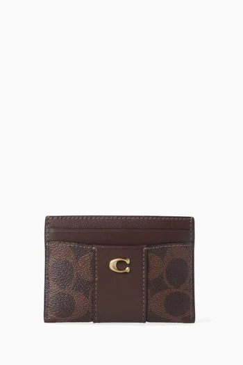 حافظة بطاقات قنب بشعار الماركة