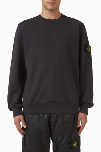 Sweatshirt in Cotton Fleece