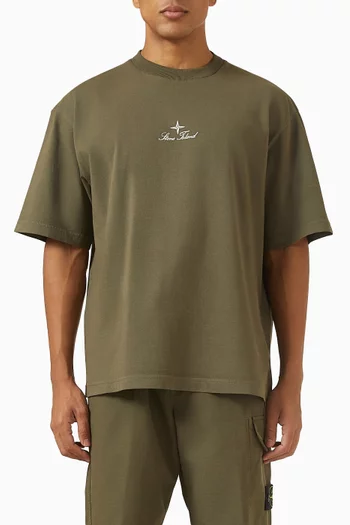 Crewneck T-shirt in Organic Cotton Jersey