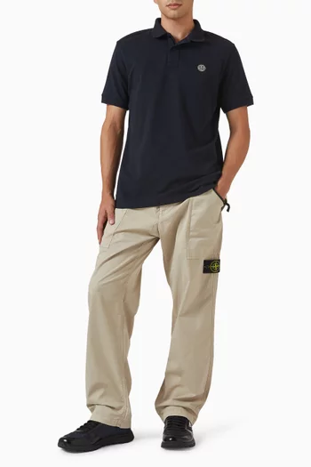 Logo Polo T-shirt in Organic Cotton Piqué