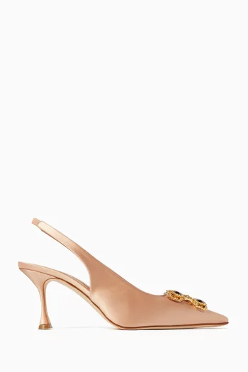 Cupida 70 Slingback Pumps in Satin