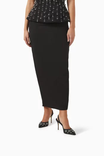 Ralyne 90 Slingback Pumps in Crepe de Chine