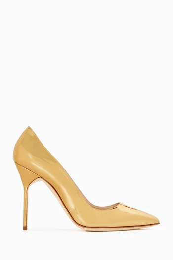 Pick Tora 105 Pumps in Calf Metallic Leather