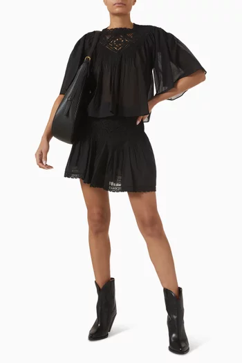 Garia Crop Top in Cotton Voile