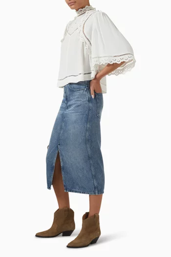 Frany Crop Top in Crepe