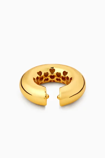 Single Ear Cuff in 24kt Gold-plated Brass