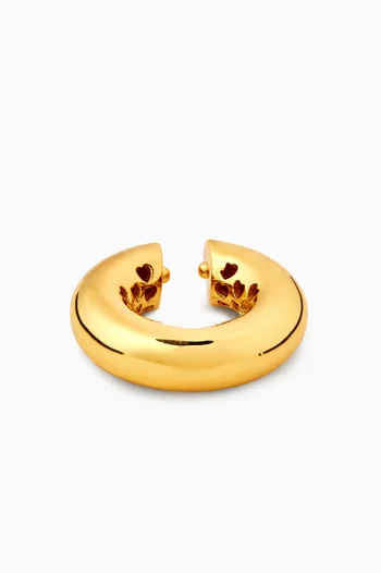 Single Ear Cuff in 24kt Gold-plated Brass