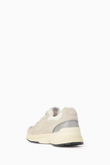 Hyperway Low Sneakers in Suede & Mesh