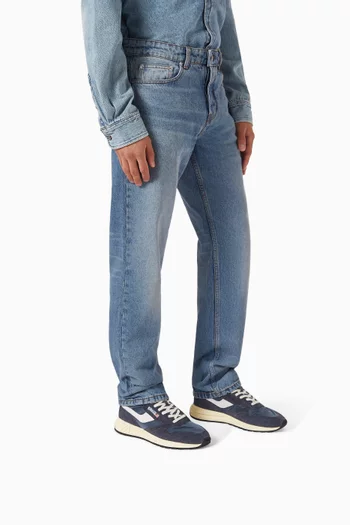 Reelwind Low-top Sneakers in Suede & Nylon