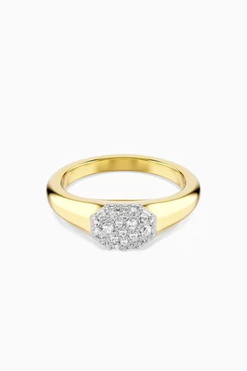 Dextera Ring in Gold-plated Metal