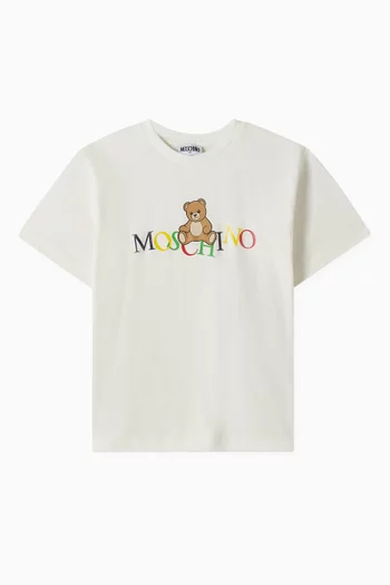 Bear Logo T-shirt in Cotton