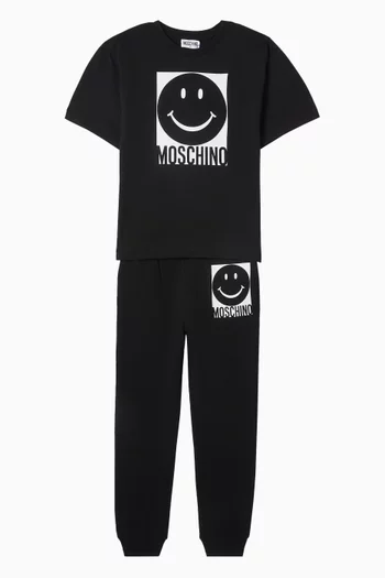 x Smiley® Patch Sweatpants in Cotton