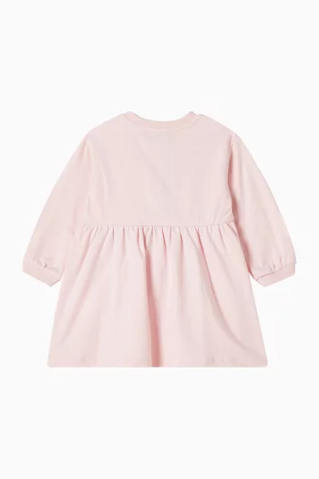 فستان بقصة واسعة مزينة بطبعة دب قطن