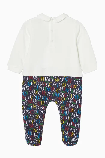 Logo Pyjama Gift Set in Cotton